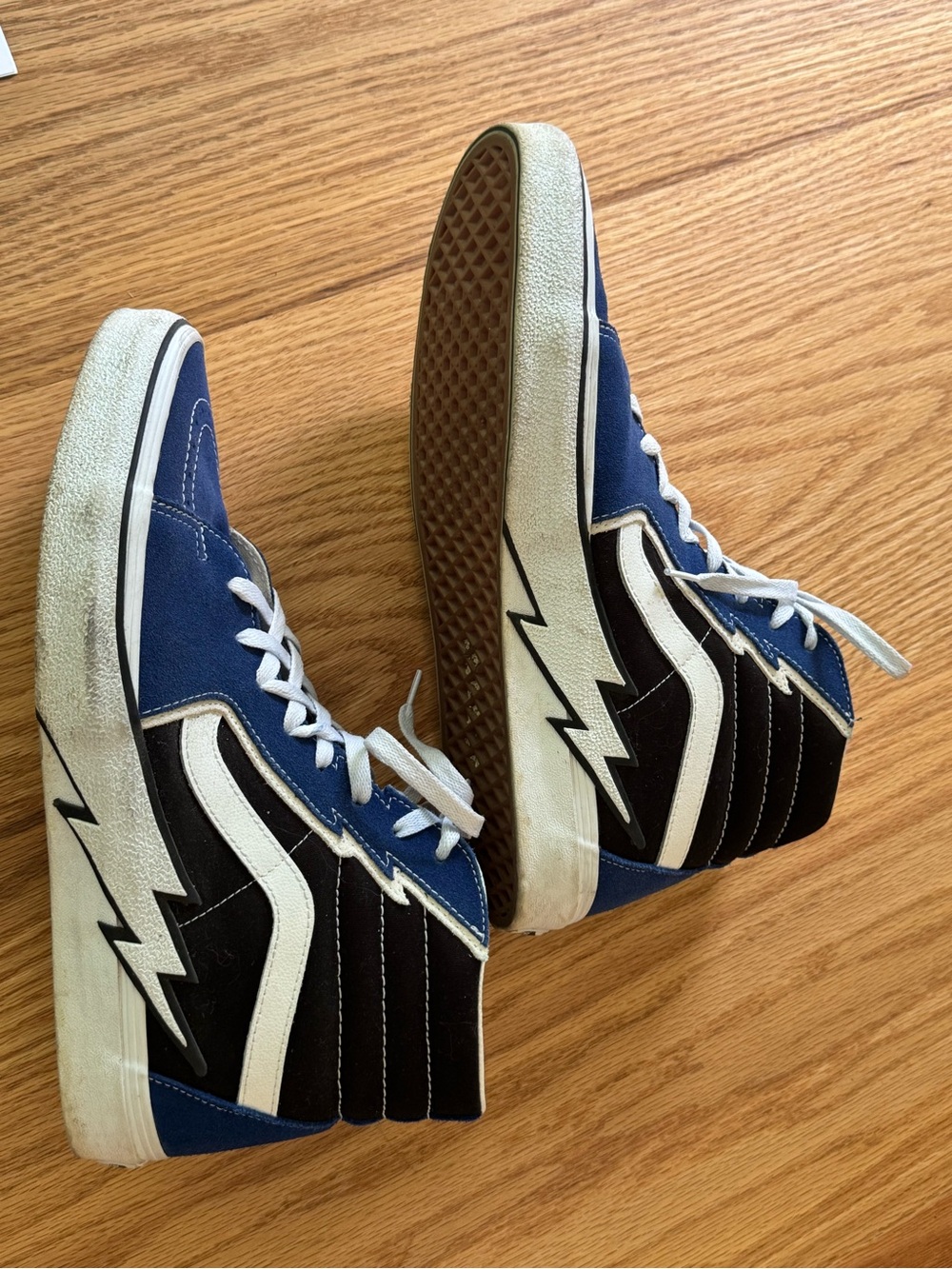Vans Sk8-Hi Bolt "True Blue / Black" High Top Sneakers - Men's Size 13